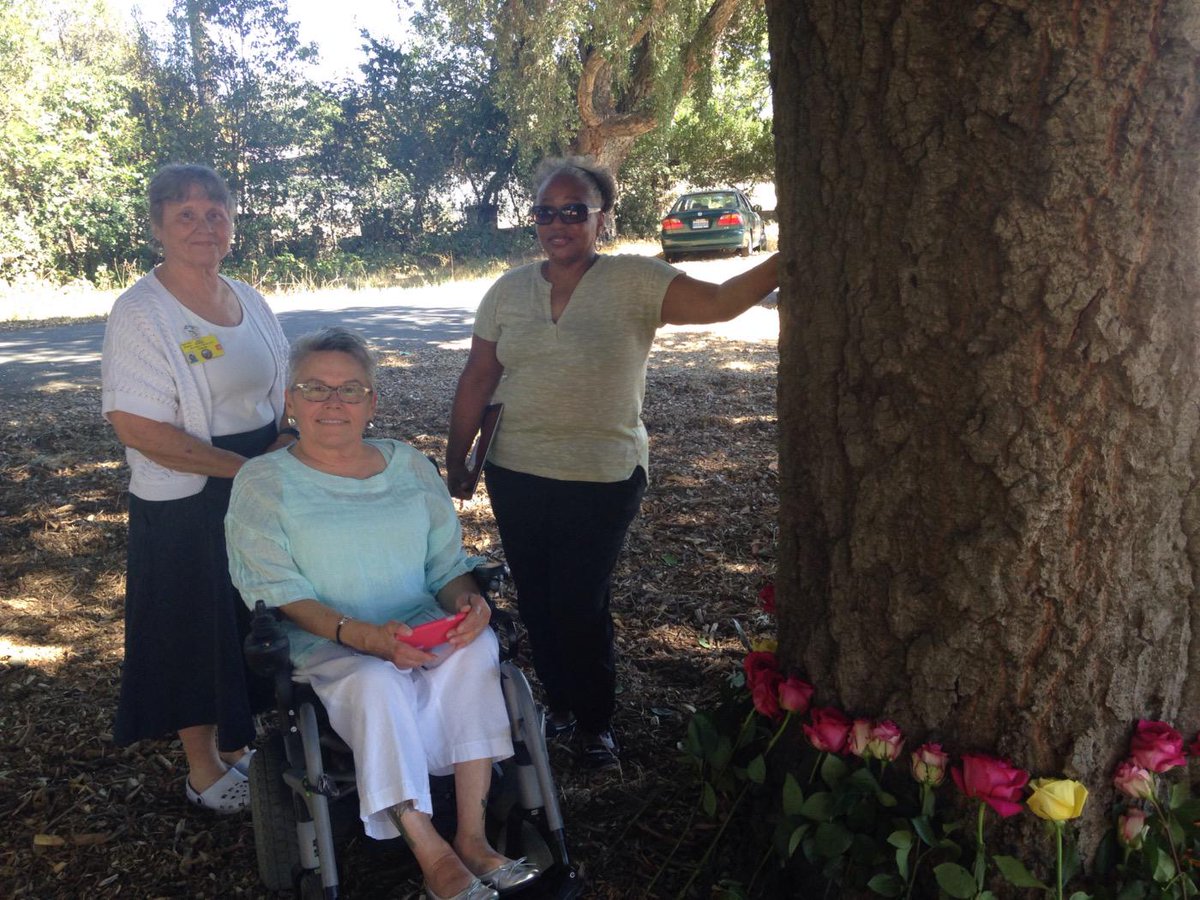 DisabilityCA's tweet photo. DRC staff, Debbie, Yvonne and Margaret, remembering those buried at NSH at Remembrance Day ceremony #CMP13 http://t.co/JCvzoVAI1h