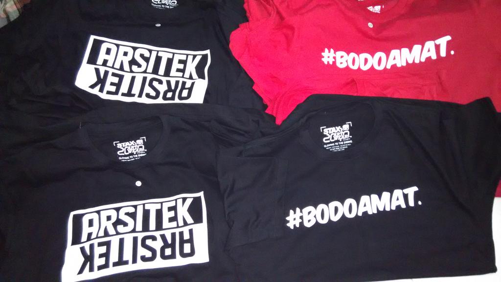 Combo Finish !! Tees Arsitek unindra and Tees Bodoamat . ThanksforOrder !!