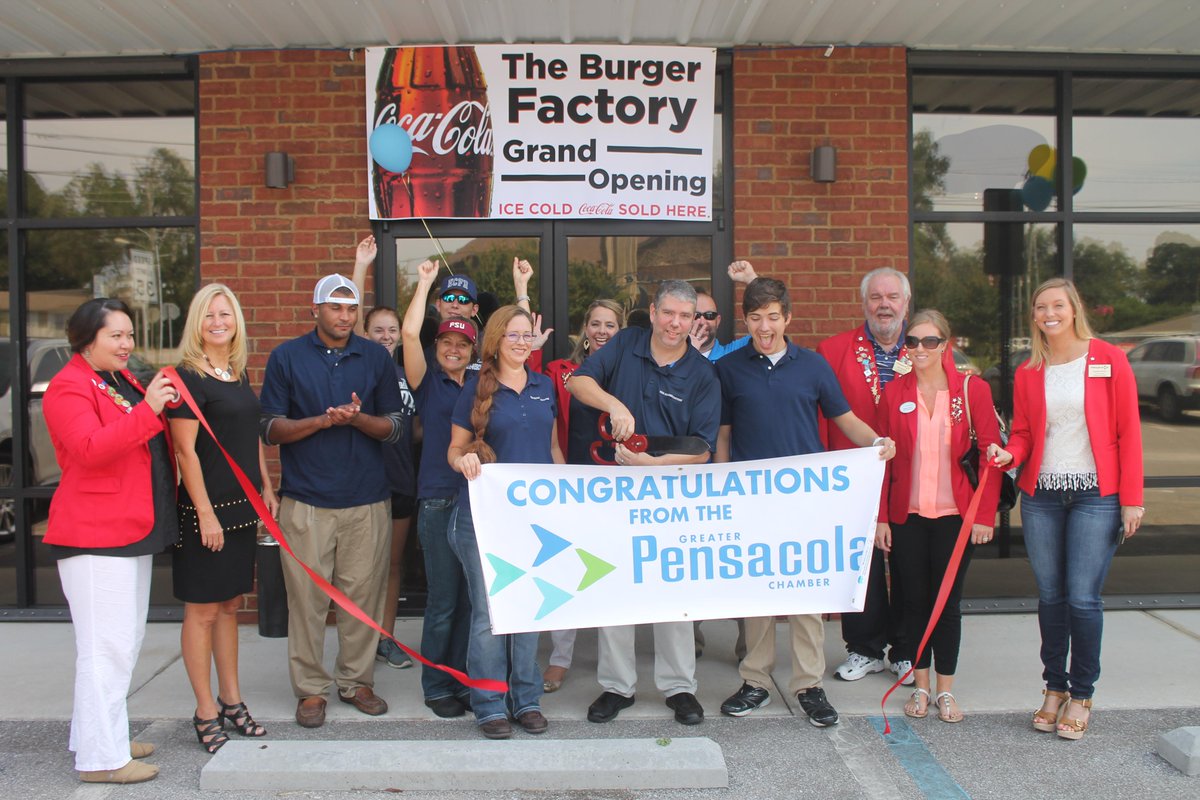 PcolaChamber's tweet image. Congrats to new #Pensacola restaurant and #Chamber partner @FactoryBurger on their grand opening and ribbon cutting!