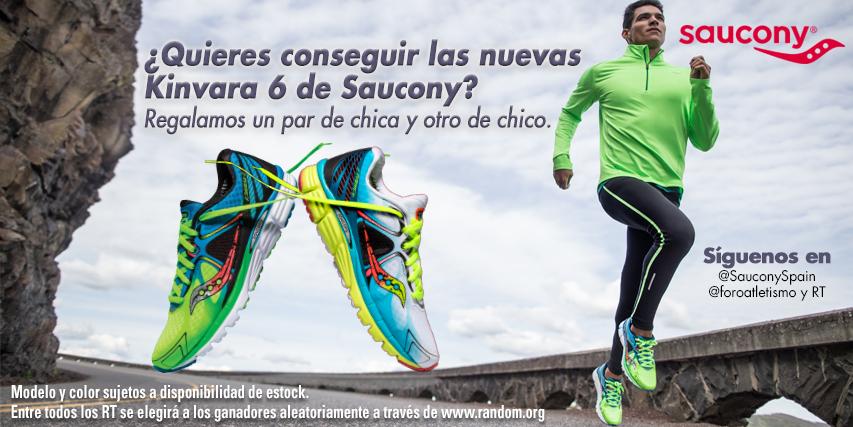 foroatletismo's tweet photo. ¿Quieres ganar unas Saucony Kinvara 6? Síguenos y también a @SauconySpain + RT. Hasta el 29 de Septiembre. ¡Suerte! http://t.co/nZpp6fdMpe