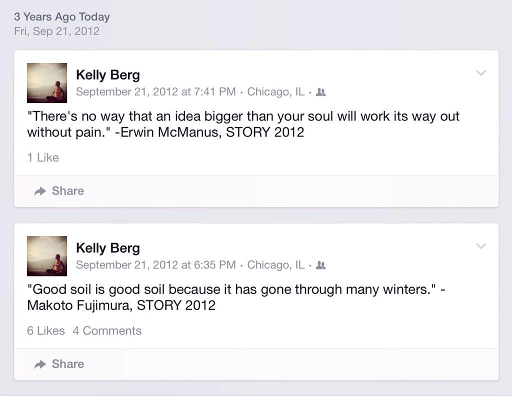 thewarriorlily's tweet photo. When you look back on Facebook's "On this day" and realize you were actually prophesying about your own life... http://t.co/kxVQX3ja7E
