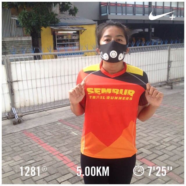 I just ran 5.00 km with Nike+. #nikeplus