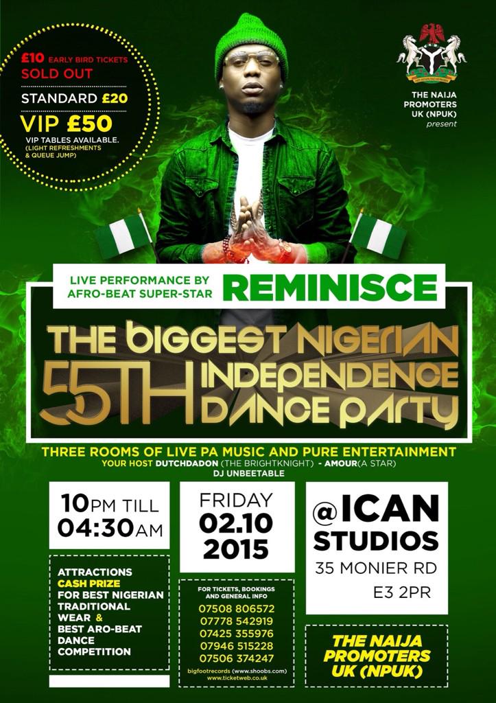 naija_uk's tweet photo. @esildn 

Biggest Nigeria Independence Party in Europe in Superclub ICAN Studios.

Tickets are out now!!! http://t.co/OVNF4YkjRw