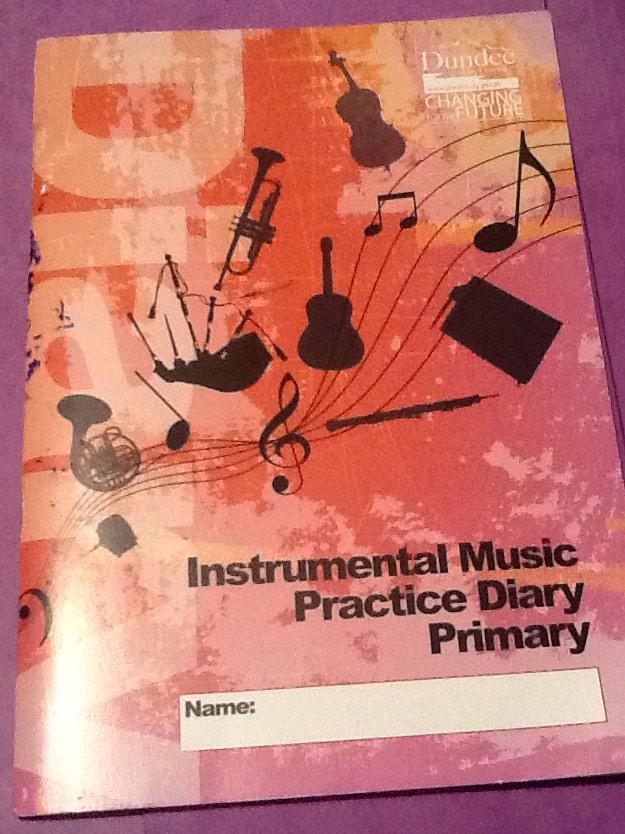 DCCmusicservice's tweet image. Primary school pupils learning to play an instrument should all now have the new practice diary #supportingprogress