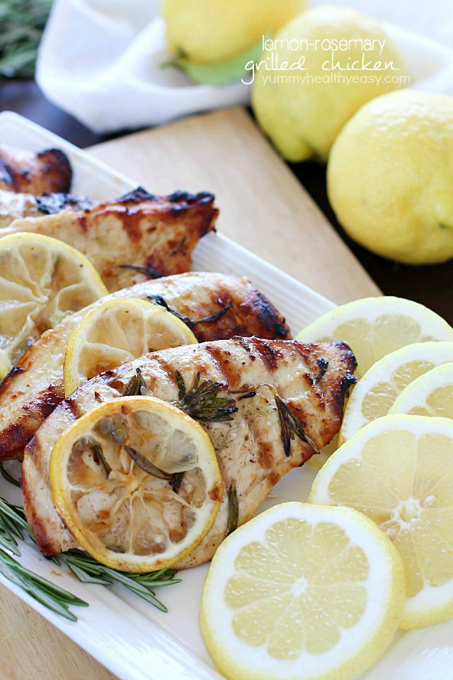 What's for dinner? Lemon-Rosemary Grilled Chicken. #Recipe AD: bit.ly/1LKkzJp #FosterFarmsFresh