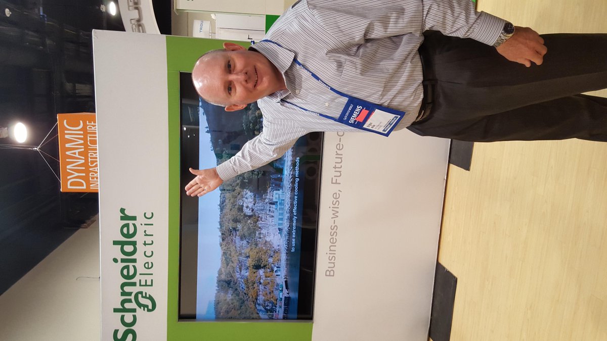 Brellim's tweet photo. Visiting Schneider's booth at AFCOM. http://t.co/NMAaYqaZZ6