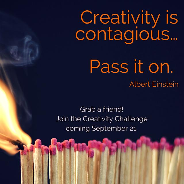 cathleennardi's tweet photo. Creativity is contagious!  The #practicecreativity challenge starts today. Grab a friend! http://t.co/PQbxW52ptt http://t.co/kG6IpAE02J