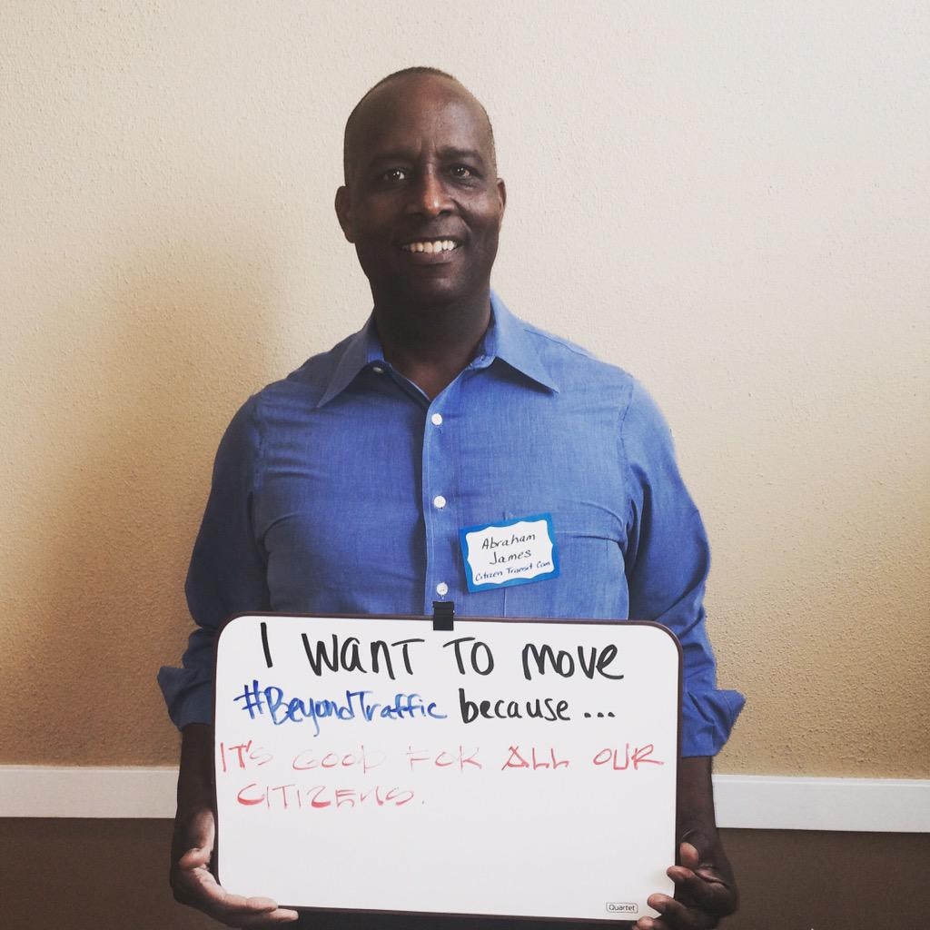 USDOT's tweet photo. Abraham J. from #PHX: "It's good for all our citizens." #BeyondTraffic #SunCorridor http://t.co/JQaQC3fafs