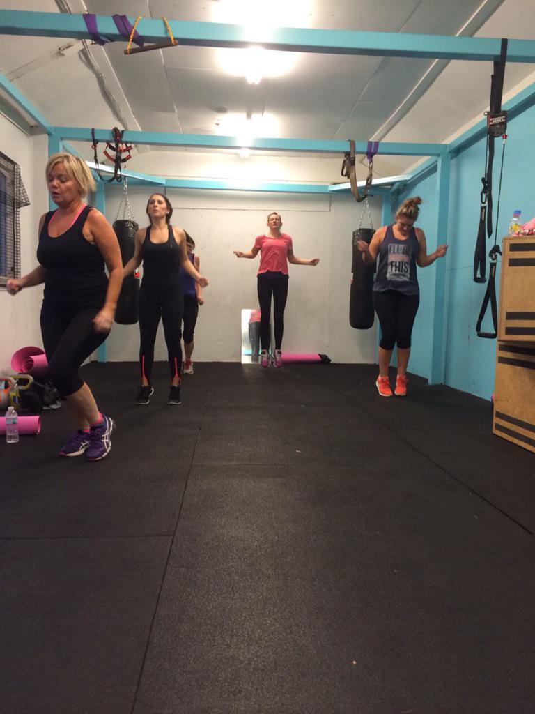 Late night tabata session in the new studio! Lovin it! #fitness #surreypersonaltraining #tabata #nwpt #exercise #boom