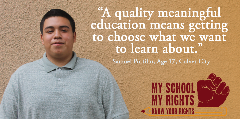 ACLU_NorCal's tweet image. Students &amp;amp; parents check out #MySchoolMyRights - a new resource we made just for you! bit.ly/1FYrpVM #ACLUCA