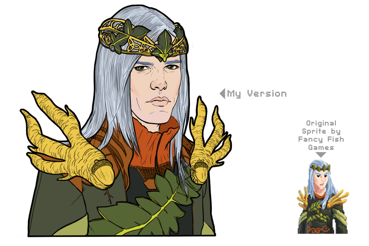 ManovermarsPlay's tweet photo. First color pass for a #DeityQuest #character redesign #gameart for @chasebethea 's #indiedev #vgm #bgm #soundtrack http://t.co/0EvysOOWoO