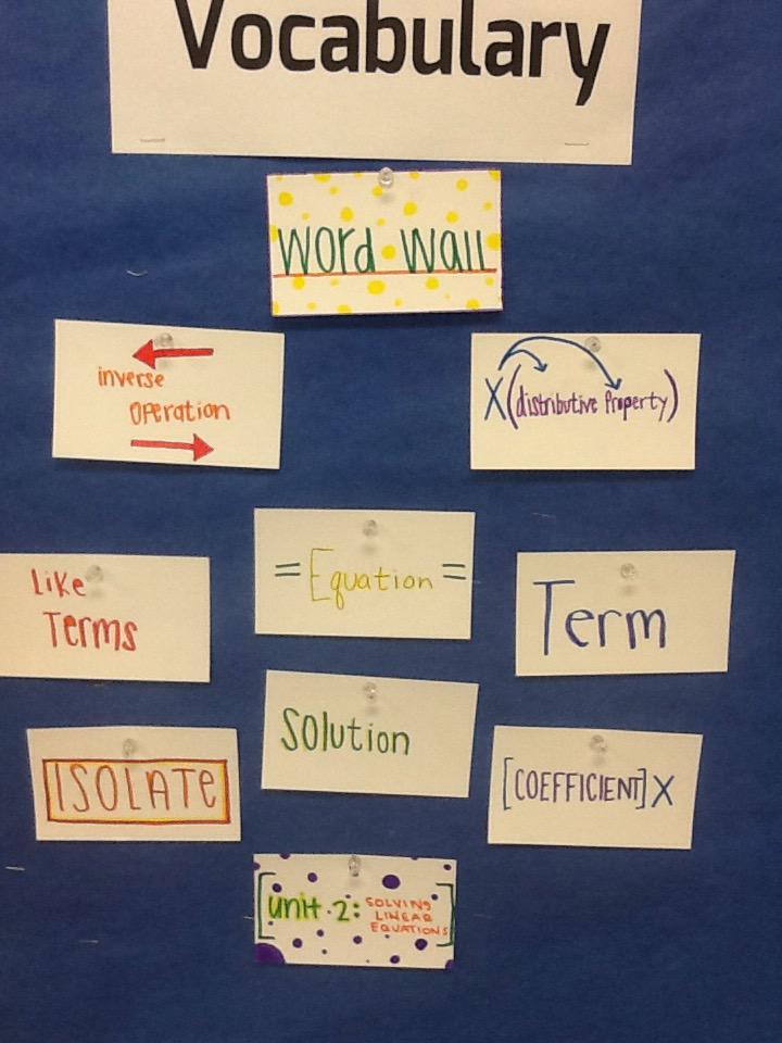 MrElting's tweet photo. s/o to @MissGeigerWMS, whose word wall was so good that I had to steal it for my room! #stealtheshow #vocabulary http://t.co/VSCvi7EWLo