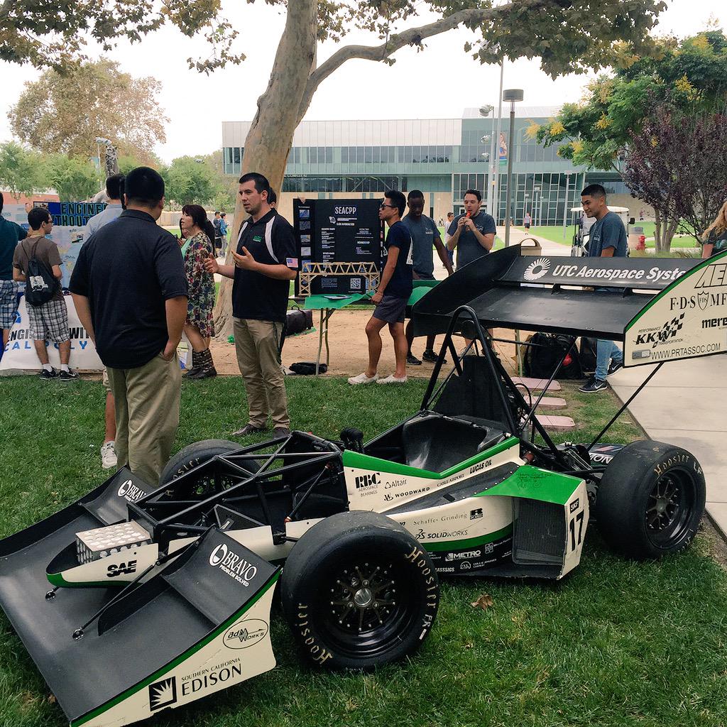 CPPFSAE's tweet photo. Or 2014 Car is here at Welcome Week Club Fair! If you can't make it out we'll also be at Bronco Fusion on Friday. http://t.co/bANqGrGoM0