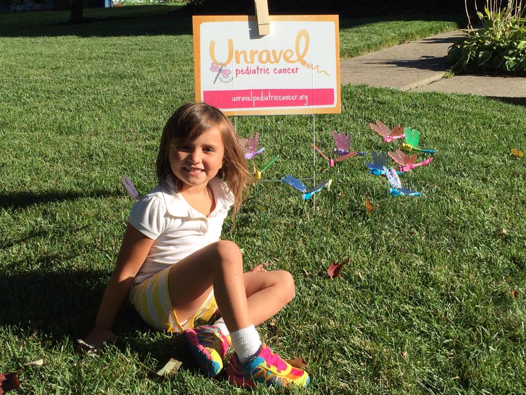 jordan_alfieri's tweet image. We were fluttered by our friends! September is Pediatric Cancer Awareness Month @UnravelCancer #flutter2unravel