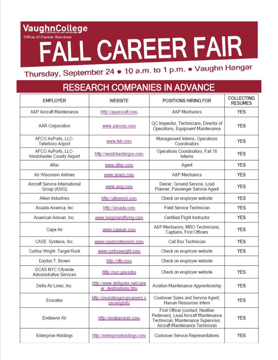 vaughncareers's tweet photo. ATTN: Students and Alumni!
#Get Resume Ready Vaughn Career Fair is underway in 72 hours!! 
THIS Thursday, 9/24 @ 10am http://t.co/ZaVTQ6TZRE