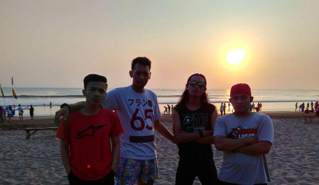 Sunset at pantai barat pangandaran