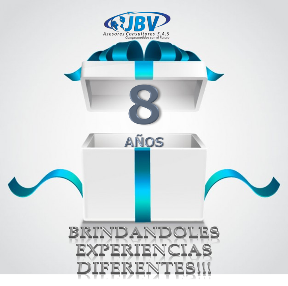 JBVASESORES's tweet photo. Jbv Asesores Consultores esta de aniversario Numero 8, Gracias por se parte de nuestros sueños y servicios. http://t.co/nY8eSTifZ0