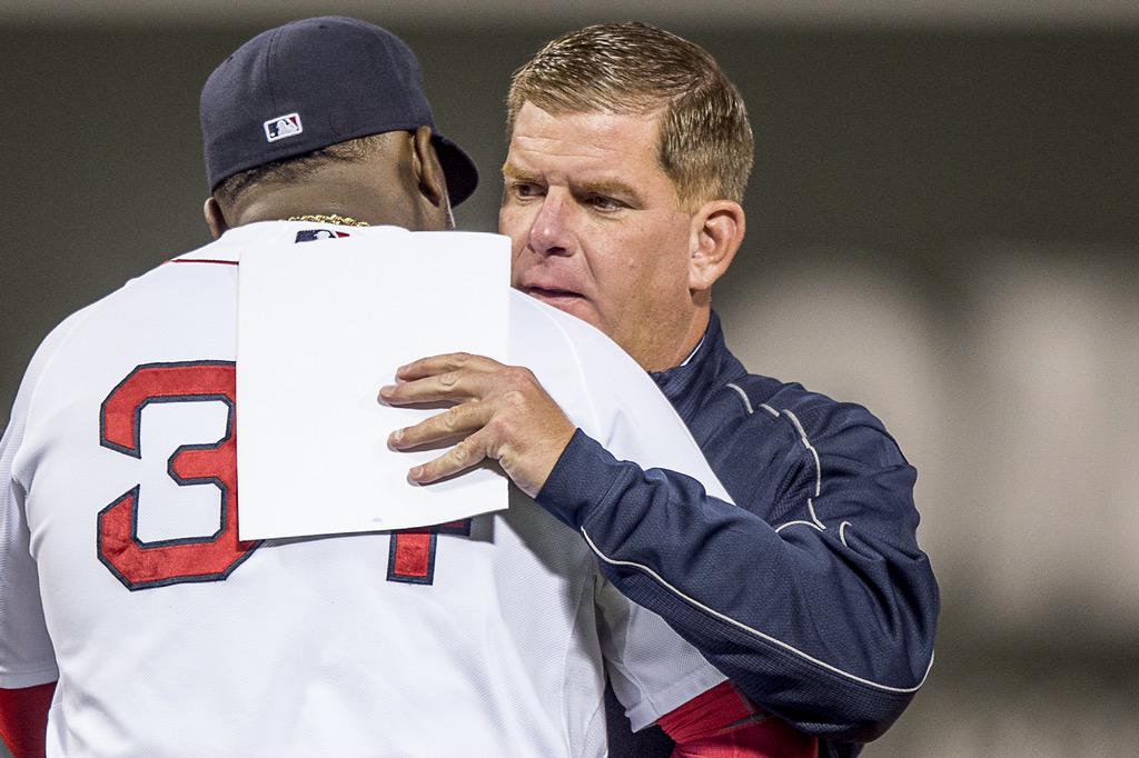 A fitting celebration for a #RedSox legend. #500rtiz