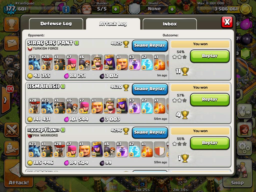 JorgeYao87's tweet photo. @ClashofClans who said I'm not a Legend? #YaoSquad http://t.co/bHC15QhwLh