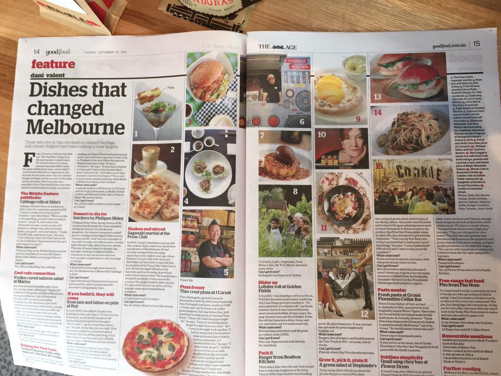 "Dishes that changed <a href="/Melbourne/">Melbourne, Australia</a>" by <a href="/danivalent/">Dani Valent</a> - This week's <a href="/EpicureATtheage/">Epicure@theage</a> !