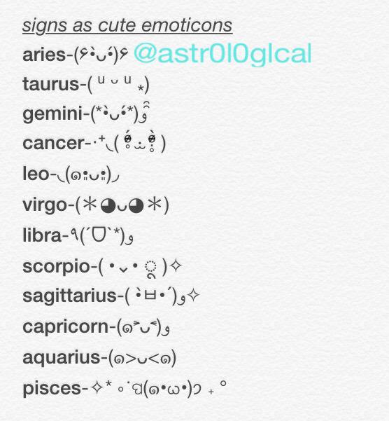 ASTR0L0GlCAL's tweet image. signs as cute emoticons ⁽(◍˃̵͈̑ᴗ˂̵͈̑)⁽