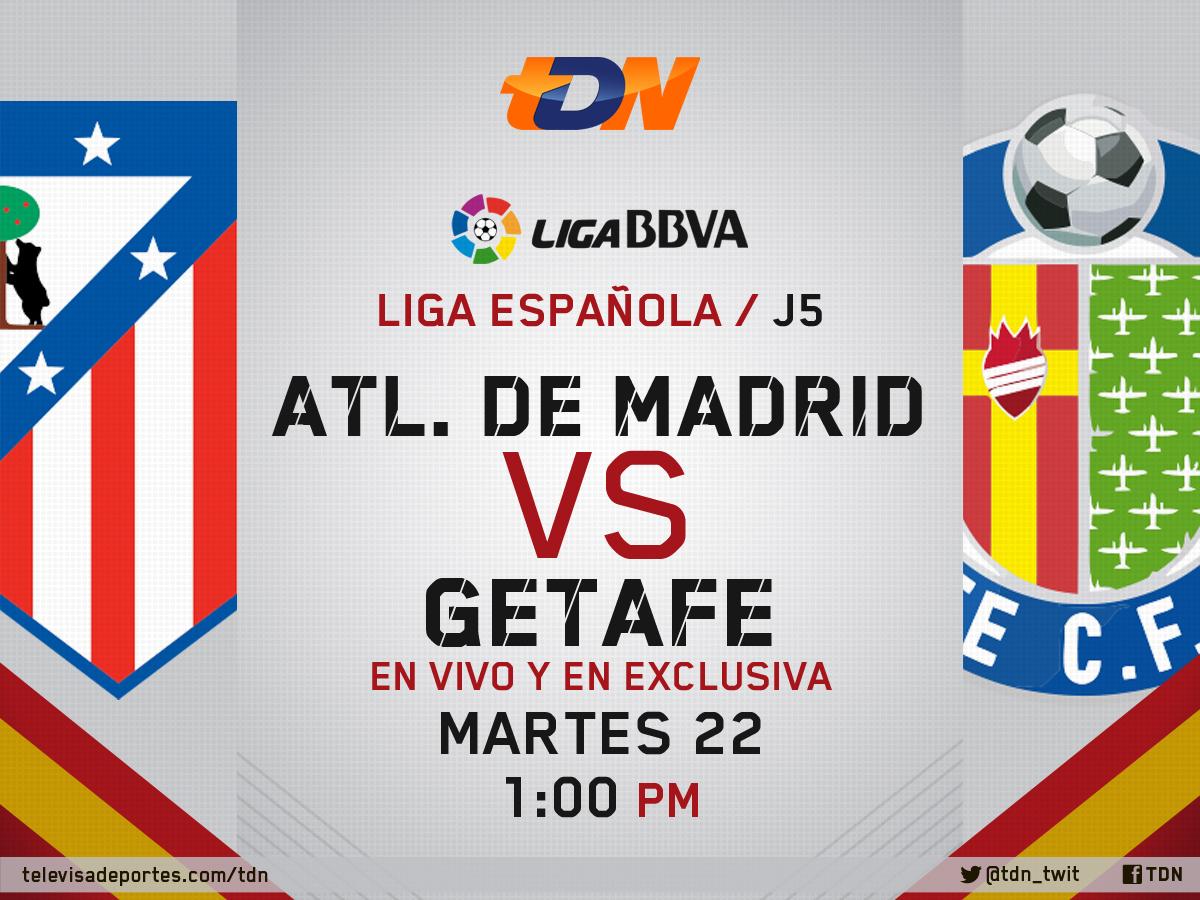 Zona TUDN on Twitter: "¡Atlético vs Getafe Athletic vs Real Madrid, duelos de la #LigaBBVA podrás disfrutar esta semana en ¡RT! http://t.co/LgG6vTCtRk" Twitter