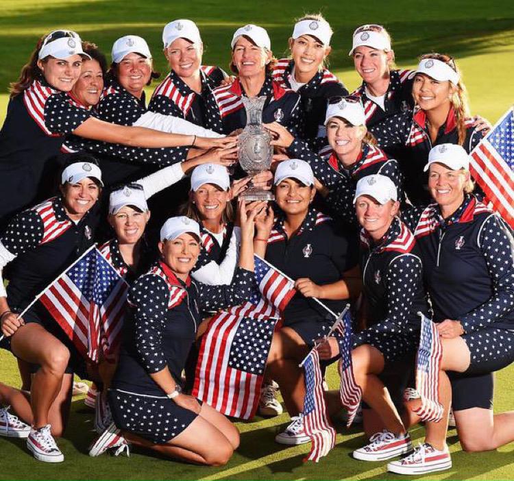 Stacy Lewis (@stacy_lewis) on Twitter photo Great to be back in the USA! Still can't believe we won! So proud to be a part of this team!!! <a href="/SolheimCup/">The Solheim Cup</a> Great to be back in the USA! Still can't believe we won! So proud to be a part of this team!!! <a href="/SolheimCup/">The Solheim Cup</a>