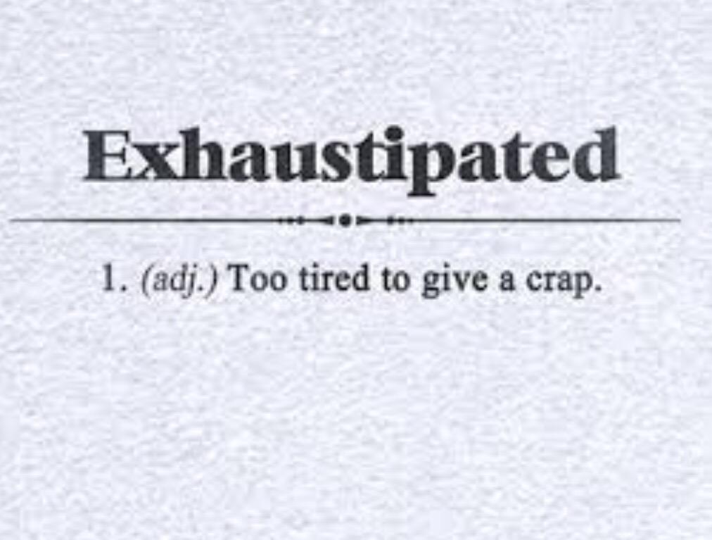 burresstweets's tweet photo. Burress word of the day: I am exhaustipated from this weekend. I hope I recover soon. #teacherproblems @HSTeachProbs http://t.co/T1r56a93Vu