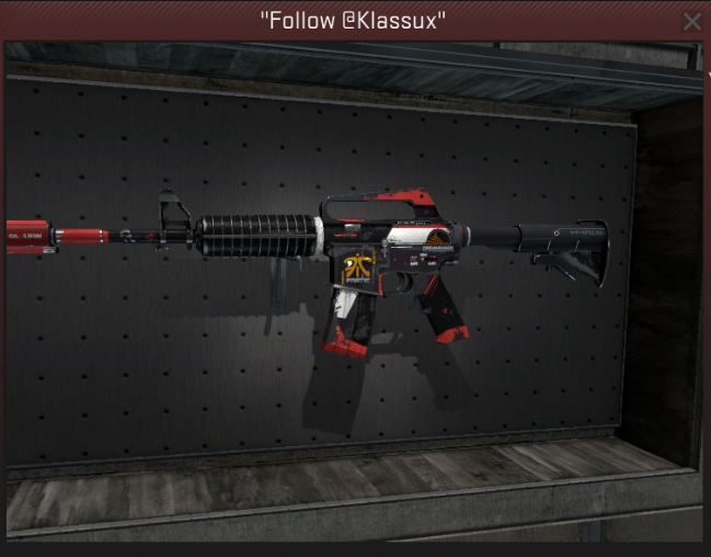 habibihadz's tweet photo. Giving away an M4A1-S | Cyrex! Follow @Klassux and @CinemaRL + RT to win! Giveaway ends 9/28/15! Good luck! http://t.co/9FuNwgWhsM