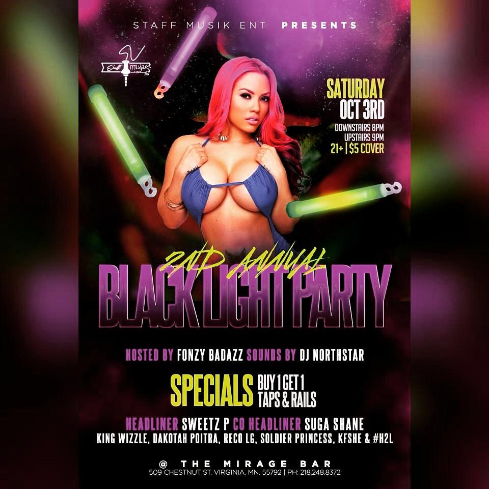 DJNorthStar's tweet photo. #October3rd | 2nd Annual Black Light Party (Presented By: #SME) #MirageBar #Virginia #MNFleetDJs http://t.co/HG9vT6Y7aV