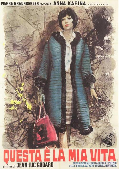 Happy Birthday Anna Karina - VIVRE SA VIE - 1962 - Italian release poster 