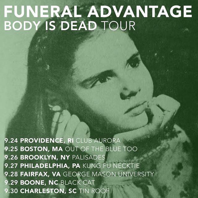 TheNativeSound's tweet photo. Funeral Advantage start their #BODYISDEAD tour Thursday – look out for something new on Wednesday though... http://t.co/pOpibRbGZr