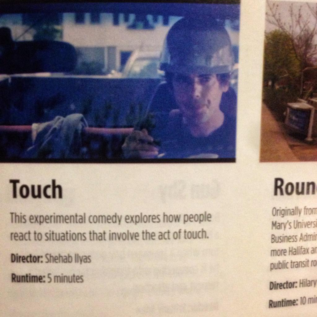 ShehabIllyas's tweet photo. About to watch the new generation shorts program with my film #Touch screening. #AFF35 #AtlanticFilmFestival http://t.co/aFBpjxvTfu