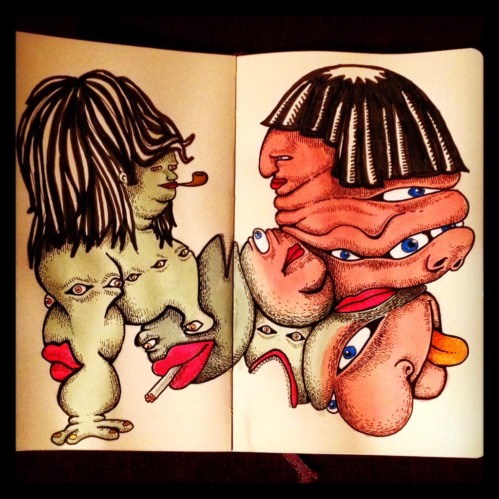 Herbertlyuta's tweet photo. #alienvshuman #Sketch_Dailies #morz http://t.co/uvVV3bJ1CL