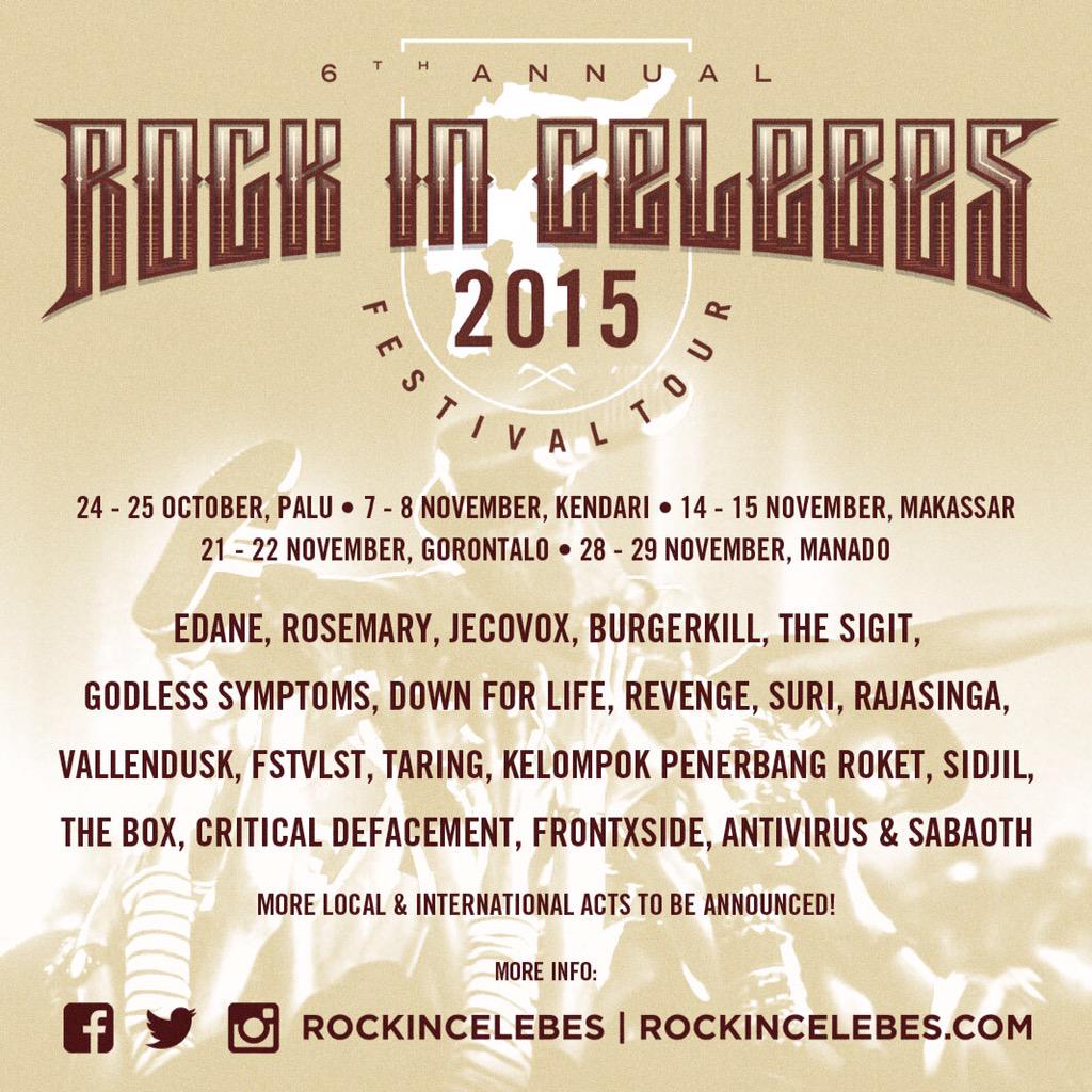 Menambah deretan band terbaik Palu, Makassar, Gorontalo &amp; Manado di line-up kedua #RICfest2015 rockincelebes.com/2015/09/5-loca…