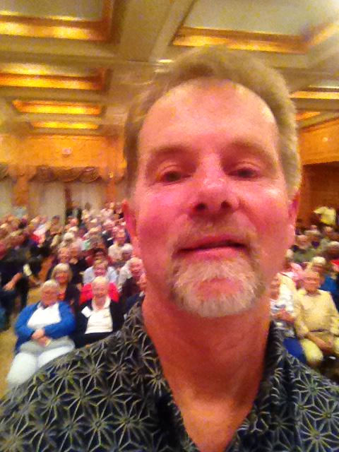 Over 300 at all-candidates meeting tonight. Great questions #hklbvotes moderator selfie