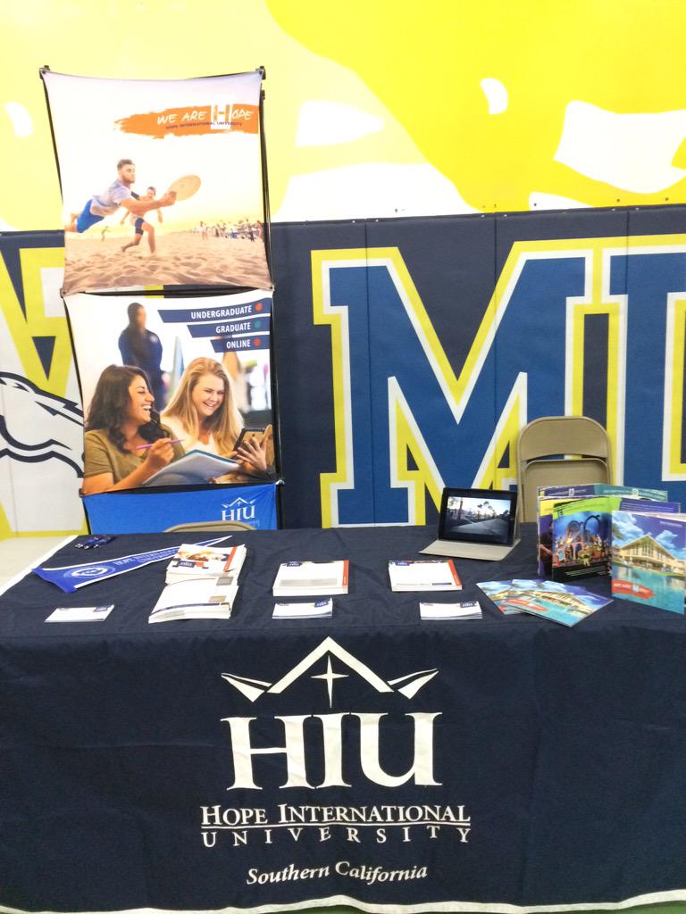 ElizabethAtHIU's tweet photo. #HIU is here at #WalnutHighSchool ready to meet all you students! #mustangs #myhiu http://t.co/SL7nTS6zT9
