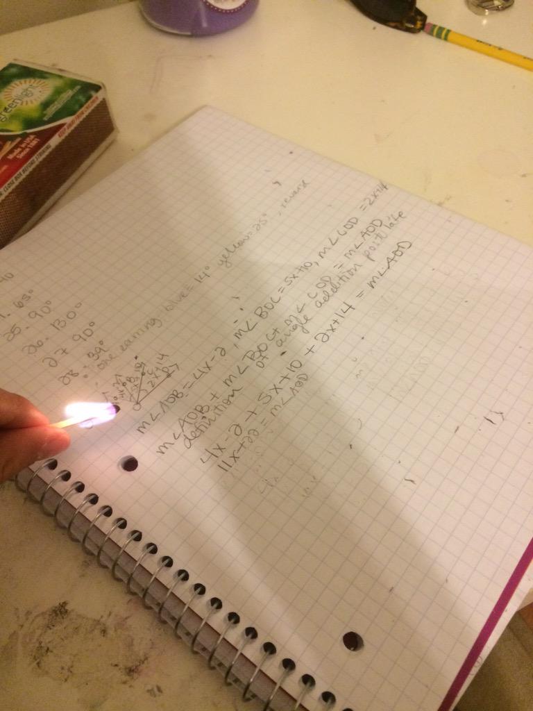 shiriia's tweet photo. casual reaction to tonight's load of math homework http://t.co/gN5O9kTPTm