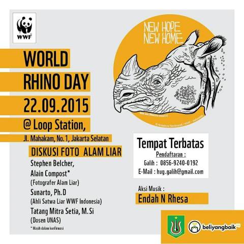 BBC_unas's tweet photo. Nah mungkin yang pulang kuliah dan gak ada kegiatan bisa nih join acara #WorldRhinoDay @WorldRhinoDay_ http://t.co/QCKFmjGB4c