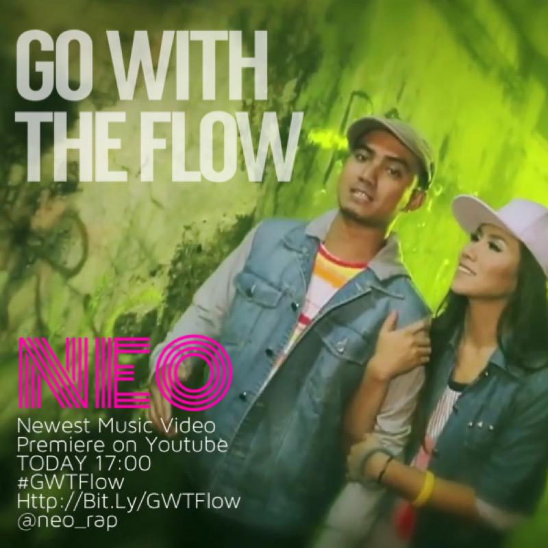 neo_rap's tweet photo. PREMIERE OUR NEWEST MUSIC VIDEO | TODAY on Youtube 17:00 WIB GO WITH THE FLOW Feat @Kila_Shafia #GWTFlow http://t.co/YY79OfOqFx