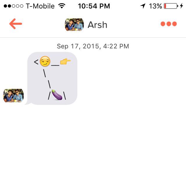 TinderAppFail's tweet image. Such a way with words. #TinderProblems