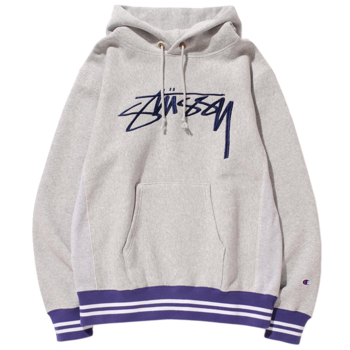 stussy x champion hoodie
