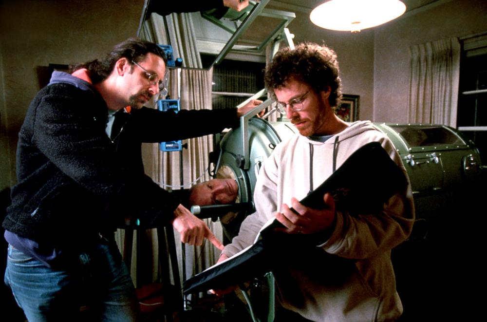 Happy birthday to Ethan Coen seen here working on \The Big Lebowski\ (1998) with his brother Joel. 