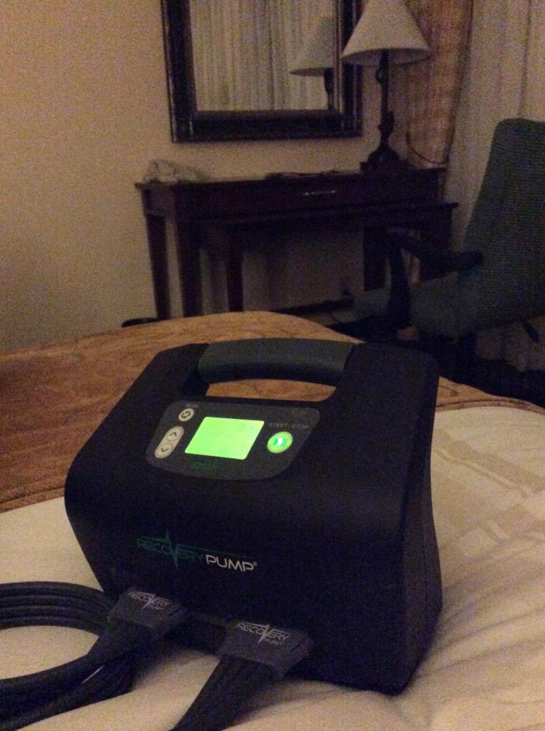 randymessman's tweet photo. @RecoveryPump is so awesome it comes on business trips with me. http://t.co/avSNv2pEgg