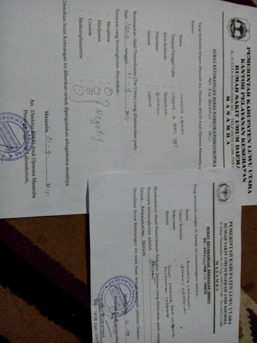 anndtlarasati's tweet photo. @Danarakca_STAN admin kalau sk berbadan sehat dan narkobanya  ditulis tangan gini gpp kan? http://t.co/8rJqFGJX8y
