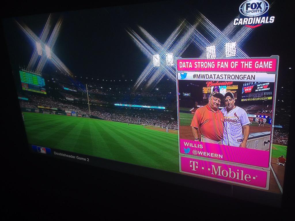 wekern's tweet photo. Winner Winner #94. Did ya'll see the datastrong fan of the game? #PulledItOut #MissedEmmysByOneNight #stlcards http://t.co/mLSUZNpzCw