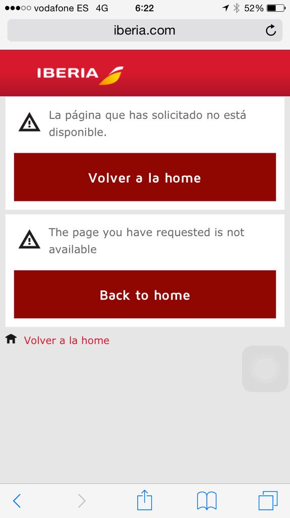 La pagina de atencion al cliente de <a href="/Iberia/">Iberia</a> a traves del movil
