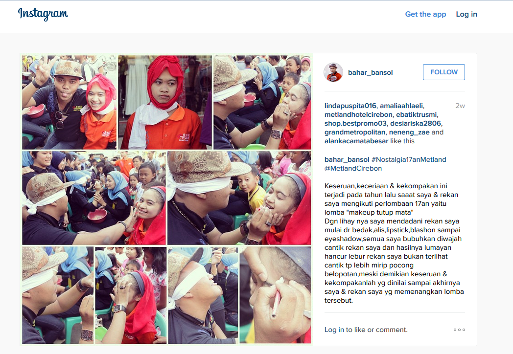 MetlandCirebon's tweet image. TERIMA KASIH @Bahar_Muwardani,Terpilih sbg Juara ke-1 yg mendapatlkan Voucher Deluxe Room,Quiz #Nostalgia17anMetland