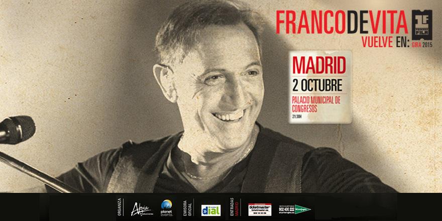 planetevents's tweet photo. .@FrancoDVita llega a Madrid con su gira "Vuelve en Primera Fila".
Entradas aquí >> http://t.co/Lw6HqBYTE1 http://t.co/L9yykMyouu