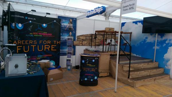 Intel_IRL's tweet photo. We're up and running at the @NPAIE! Come try our virtual rollercoaster &amp; 3D printer! And prizes to be won! #IntelDigs http://t.co/vOc4fsk4Ul